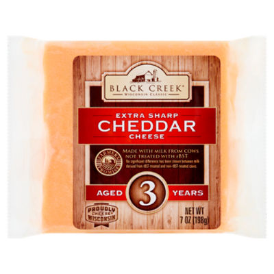 Black Creek Extra Sharp Cheddar Cheese, 7 oz ShopRite