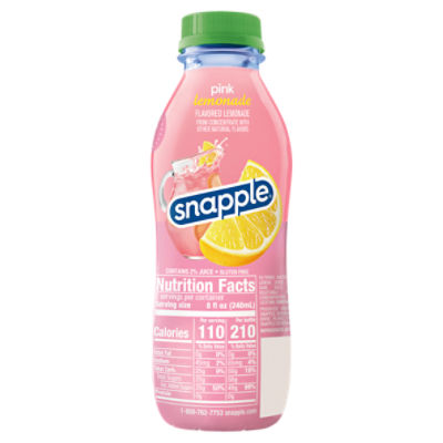 Snapple Pink Lemonade Nutrition Facts Besto Blog