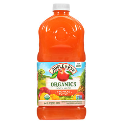 Apple & Eve Organic Tropical Fruit Punch, 100 Juice Blend, 64 fl oz
