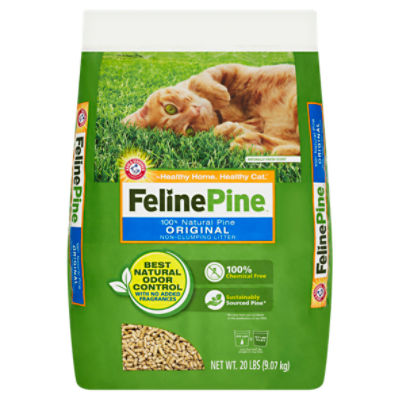 Arm & Hammer Feline Pine 100 Natural Pine Original NonClumping Litter