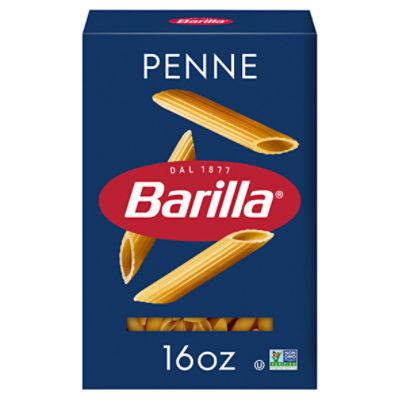 Barilla Penne Pasta, 16 oz. Box NonGMO Pasta Made with Durum Wheat