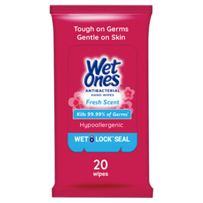 Wet Ones Fresh Scent Antibacterial Hand Wipes, 20 count ShopRite