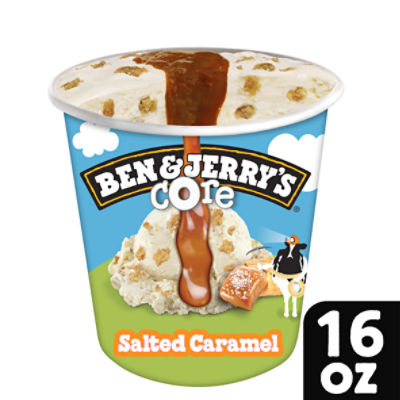 Ben & Jerry's Salted Caramel Core Ice Cream Pint 16 oz ShopRite
