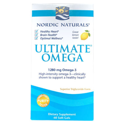 NORDIC NATURALS Ultimate Omega Omega3 Dietary Supplement, 1280 mg, 60 count ShopRite