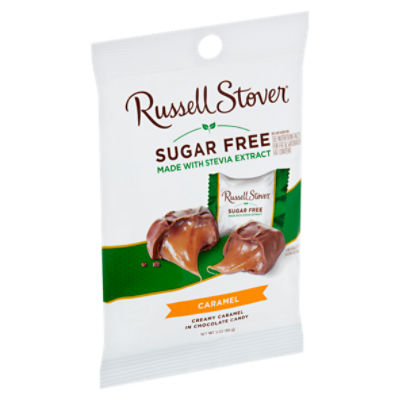 Russell Stover Sugar Free Caramel Chocolate Candy, 3 oz