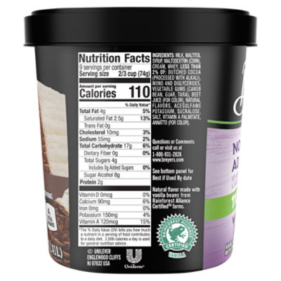 Breyers Vegan Ice Cream Nutrition Facts Besto Blog