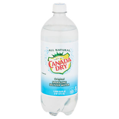 Canada Dry Original Sparkling Seltzer Water 1 Liter Bottle, 33.81 fl oz ShopRite