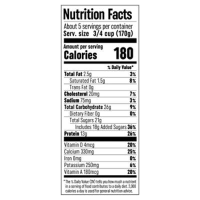 Cabot Low Fat Greek Yogurt Nutrition Facts Besto Blog