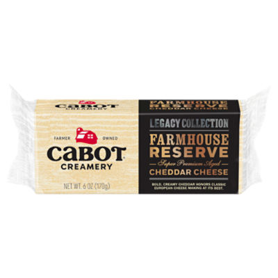 Cabot Creamery Farmhouse Reserve Cheddar Cheese, 6 oz ShopRite