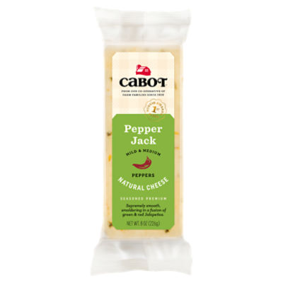 Cabot Pepper Jack Cheese, 8 oz Price Rite