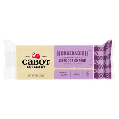 Cabot Creamery Horseradish Cheddar Cheese, 8 oz Fairway
