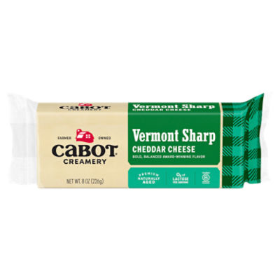 Cabot Creamery Vermont Sharp Cheddar Cheese, 8 oz The Fresh Grocer