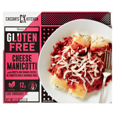 Caesar's Kitchen Recipe 13 Gluten Free Cheese Manicotti, 11 oz