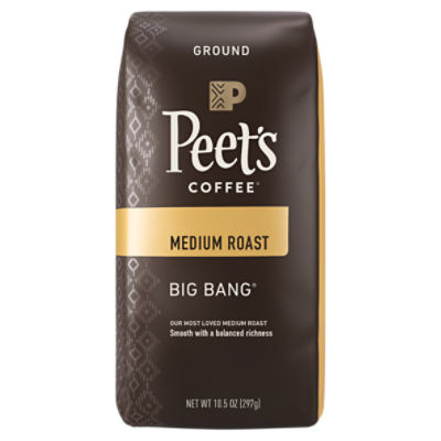 Peet's COFFEE Big Bang Medium Roast Ground Coffee, 10.5 oz