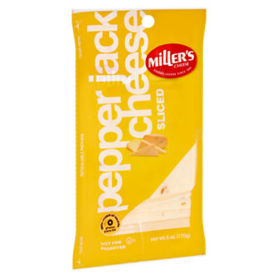 Miller's Sliced Pepper Jack Cheeze, 6 oz