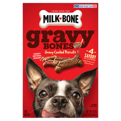 MilkBone Gravy Bones Gravy Coated Biscuits, Dog Snacks