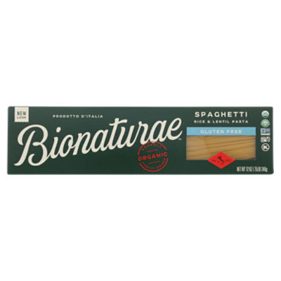 BIONATURAE ORGANIC GLUTEN FREE SPAGHETTI PASTA, 12 oz