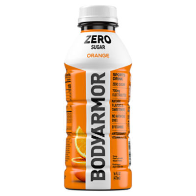 BodyArmor SuperDrink Orange Zero Sugar Sports Drink, 16 fl oz The