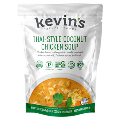 Kevin's Natural Foods ThaiStyle Coconut Chicken Soup, 16 oz