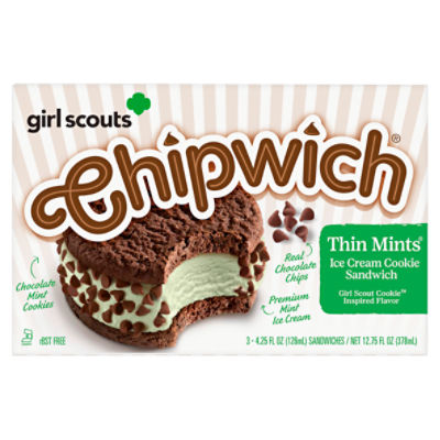 Chipwich The Original Mint Chocolate Chip Ice Cream Sandwich, 4.25 fl