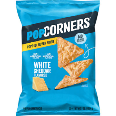 PopCorners White Cheddar Flavored PoppedCorn Snack, 7 oz