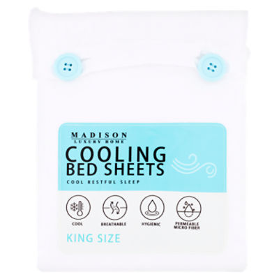 Madison Luxury Home King Size Cooling Bed Sheets ShopRite