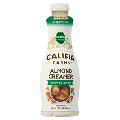 Califia Farms Unsweetened Almond Milk Coffee Creamer 25.4 Fluid Ounces