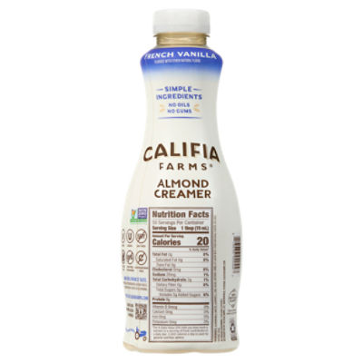 Califia Farms Cinnamon Roll Oat Milk Coffee Creamer, Fluid