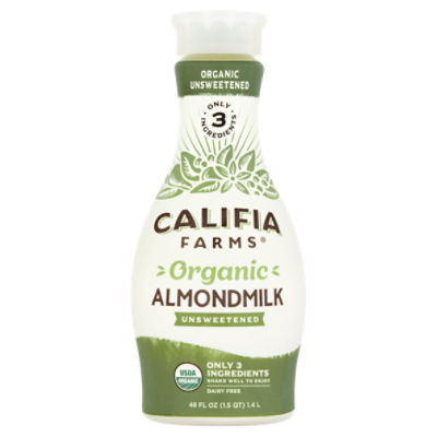 Califia Farms Organic Unsweetened Almondmilk, 48 fl oz Fairway