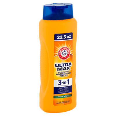 Arm & Hammer Ultra Max Fresh Scent 3in1, Body Wash, Shampoo and