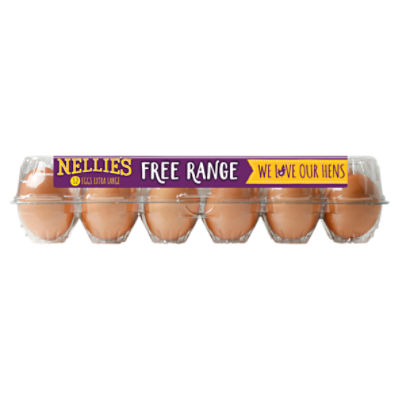 Nellie's Extra Large Free Range Eggs, 12 count, 27 oz Fairway