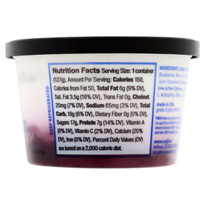 Frozen Yogurt Milk Noosa Yoghurt Nutrition Facts Label,, 44 OFF