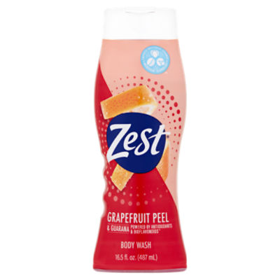 Zest Grapefruit Peel & Guarana Body Wash, 16.5 fl oz