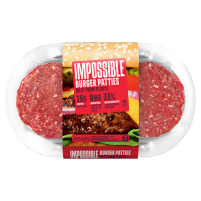 Impossible Burger Patties, 1/4 lb, 2 count ShopRite