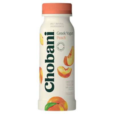 Chobani Peach LowFat Greek Yogurt Drink, 7 fl oz