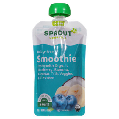 Sprout Organics DairyFree Smoothie Baby Food, 12 Months and Up, 4 oz