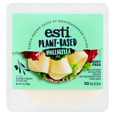 Esti PlantBased Mozzarella Style, Cheese Slices