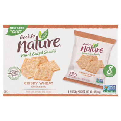 Back to Nature Crispy Wheat Crackers, 1 oz, 8 count ShopRite