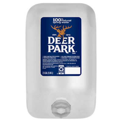 DEER PARK Brand 100 Natural Spring Water, 2.5gallon jug
