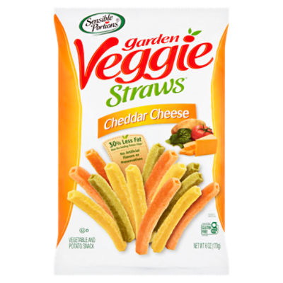 Sensible Portions Garden Veggie Straws Cheddar Cheese Vegetable and