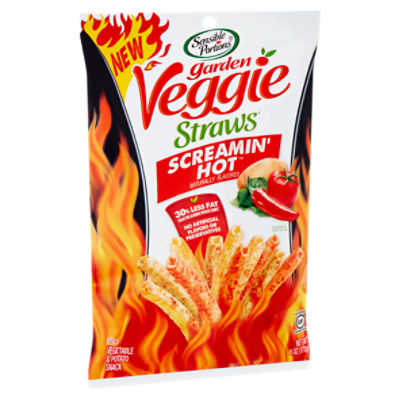Sensible Portions Garden Veggie Straws Screamin' Hot Vegetable & Potato