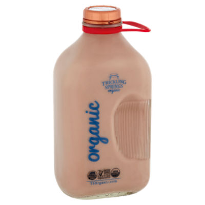 Trickling Springs Organic Chocolate Milk, 1/2 gal