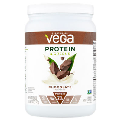 Vega Protein & Greens Chocolate Flavored Drink Mix, 18.4 oz ShopRite