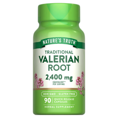 Nature's Truth Vitamins Valerian Root Herbal Supplement, 1200 mg, 90 count