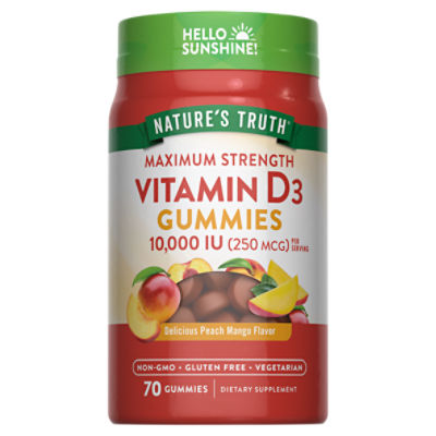 Nature's Truth Vitamin D3 10,000 IU Gummies ShopRite