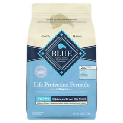 Blue Buffalo Life Protection Formula Natural Puppy Dry Dog Food, Chicken and Brown Rice 5lb