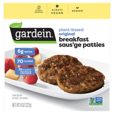 Gardein Saus'age Patties, Original Breakfast