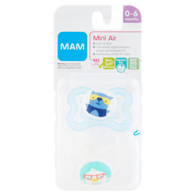 MAM Mini Air Pacifier, 06 Months, 2 count