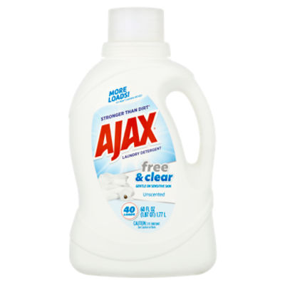 AJAX Stronger than Dirt Unscented, Laundry Detergent