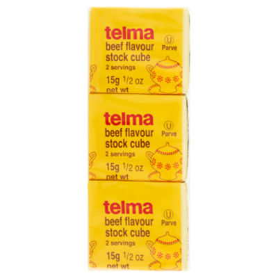 Telma Beef Flavour Stock Cube, 1/2 oz, 3 count